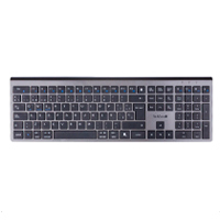 TECLADO - TECHZONE - TZACTCB01 - BLUETOOTH 2.0 Y 3.0 - BATERIA RECARGABLE TIPO C - 2400MHZ - 10M DE ALCANCE - TECLAS 108 + 12 MULTIFUNCION - QWERTY