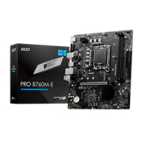 MB MSI B760 INTEL S-1700 14A/13A/12A GEN/2X DDR5 4800/1XDP/HDMI/M.2/4X USB3.2/USB-C/ATX/GAMA MEDIA/RGB